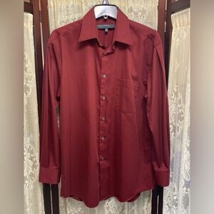 MENS PERRY ELLIS PORTFOLIO BUTTON DOWN SHIRT - SZ M 15/15 1/2